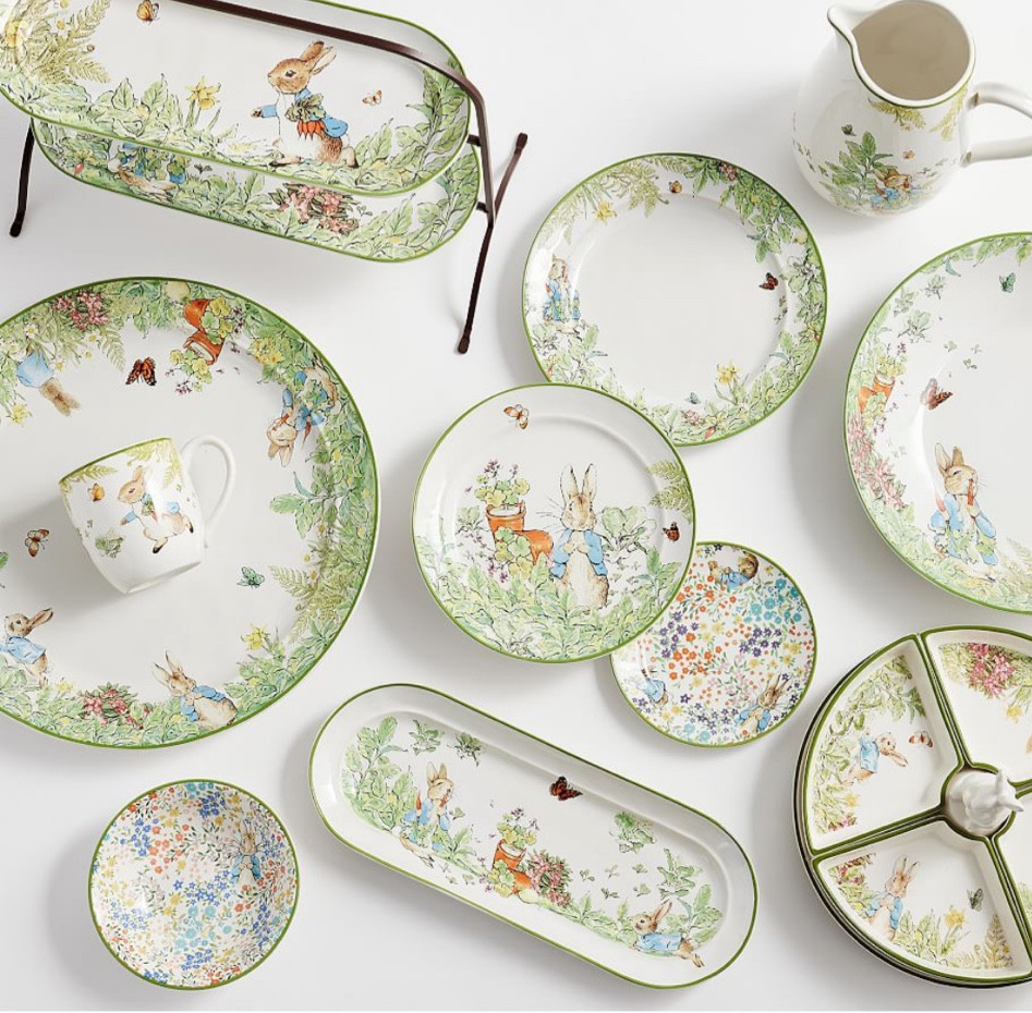 #easter #eastertable #eastersetting #peterrabbit #easterplates #easterdinnerware #perterrabbitdishes #bunnydishes #easterhome 

#LTKFind #LTKhome #LTKSeasonal