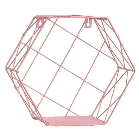 Art Hexagon Nordic Style Storage rack in wall Hanging Type Home Organizer Shelf Holder Home Decorati | Walmart (US)