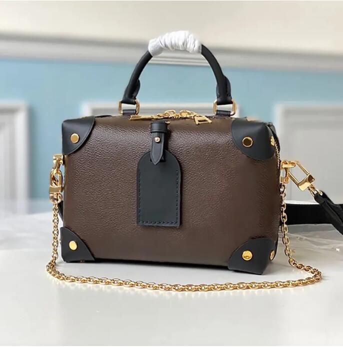 Designer 1 1 Quality Designer Shoulder Bag 20CM Petite Malle Souple Luxurious Handbag M45571 With... | DHGate