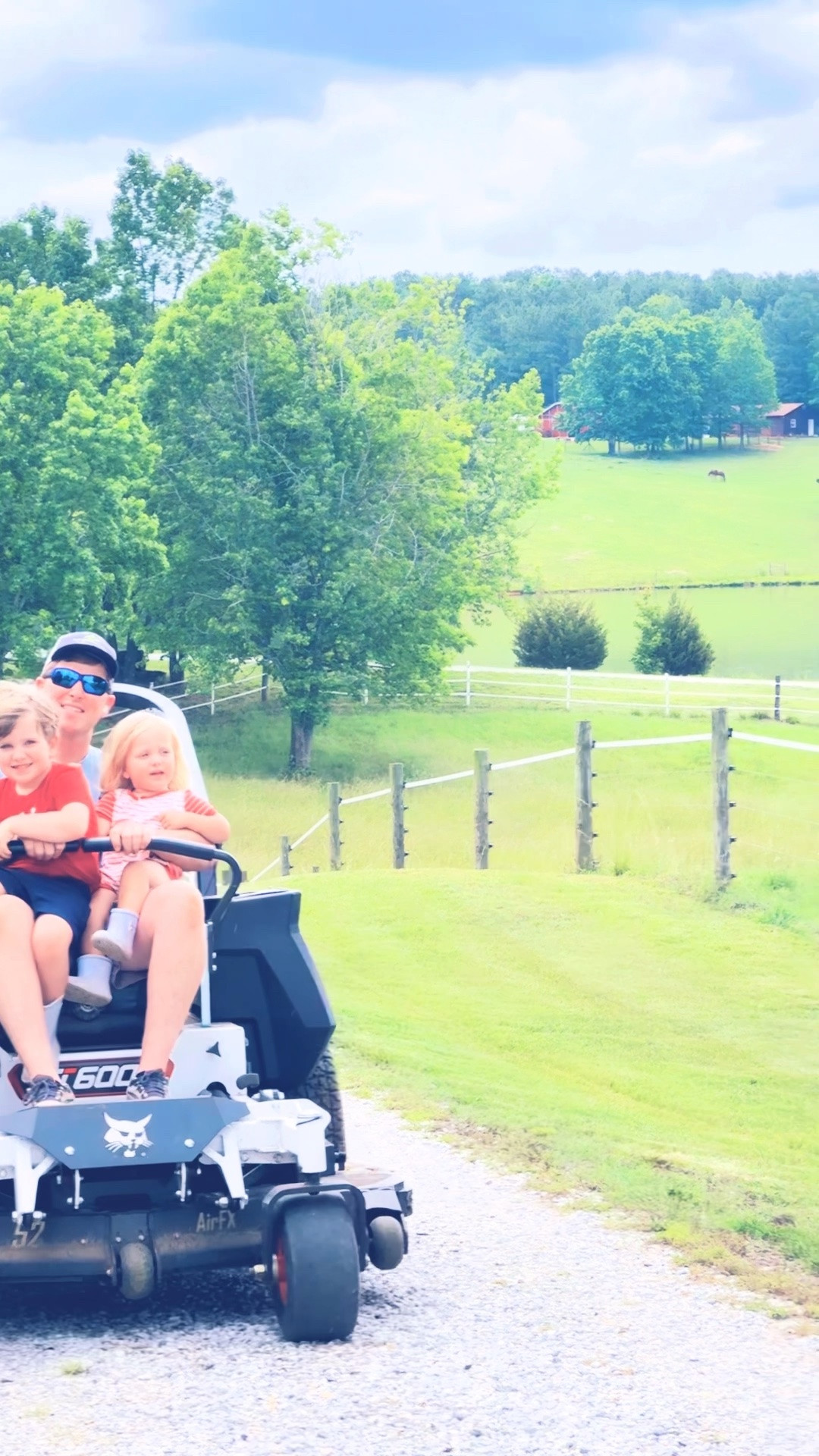 And ofcourse these little country farm boys of ours had to get a ride in with “Dada” down the long driveway and back….. these are the days!!!! 🌳🌾🚜 Someone pinch me……. truly can’t believe the Lord had THIS heavenly place in store for our family all along!!! 🥹😭 We couldn’t love this beautiful land more!!! 🏡