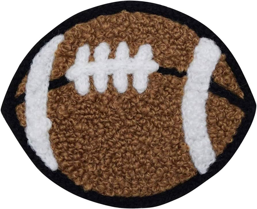 Chenille Football, Embroidered, Iron on Patch | Amazon (US)