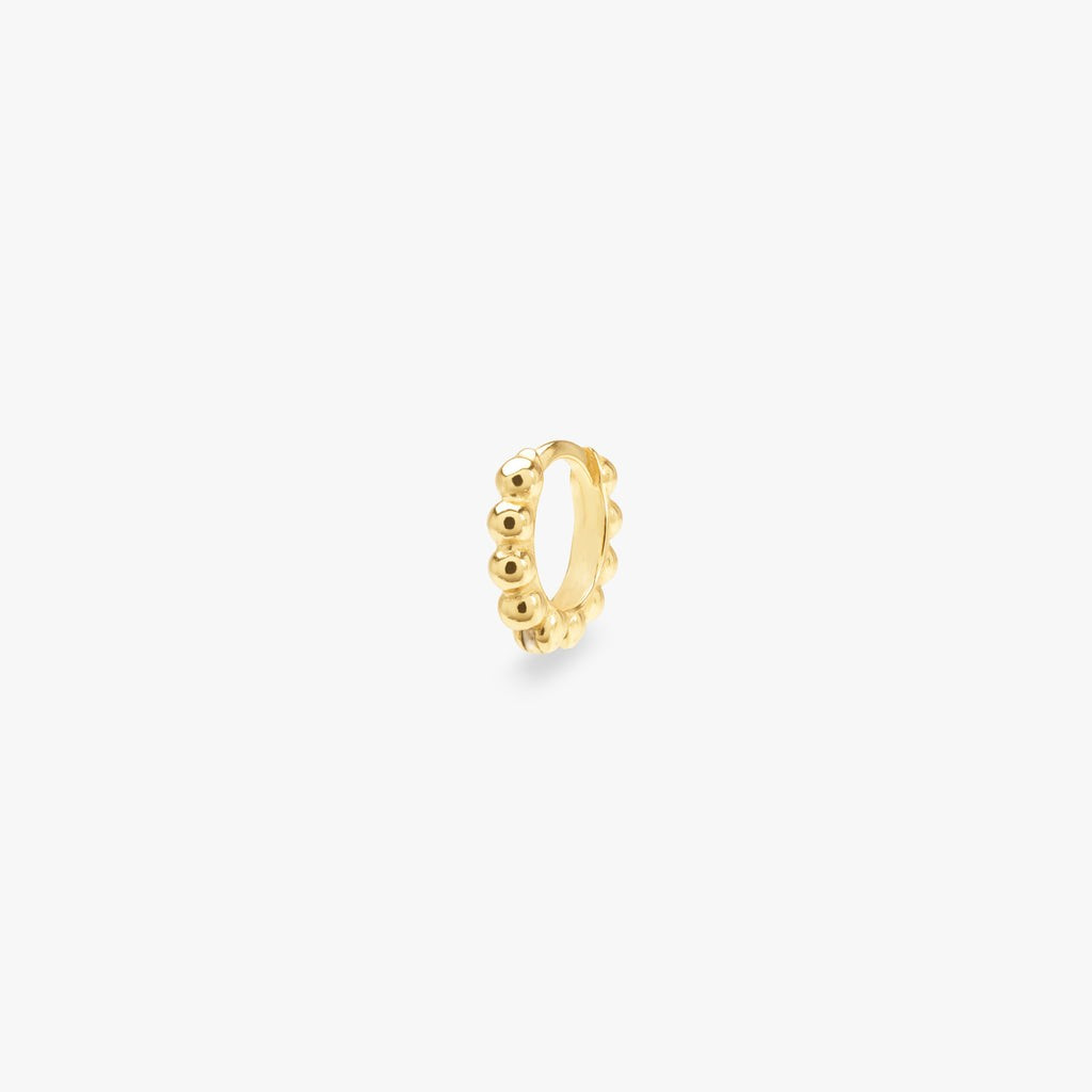 Mini Beaded Huggie | Studs