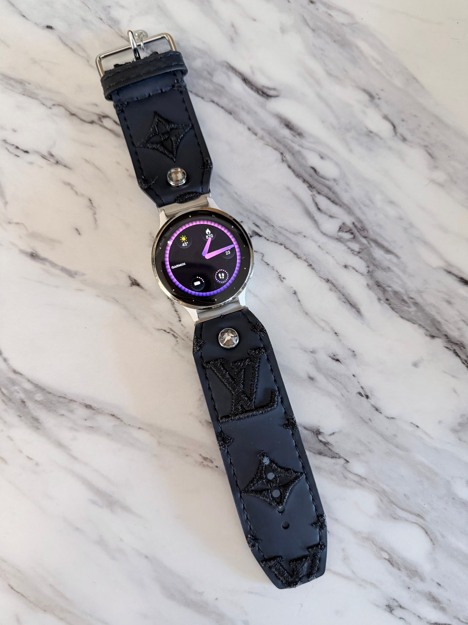 Authentic Upcycled Louis Vuitton watch band with Black Diamond Sparklets

#LTKGiftGuide 

#LTKgrwm #LTKdayinmylife