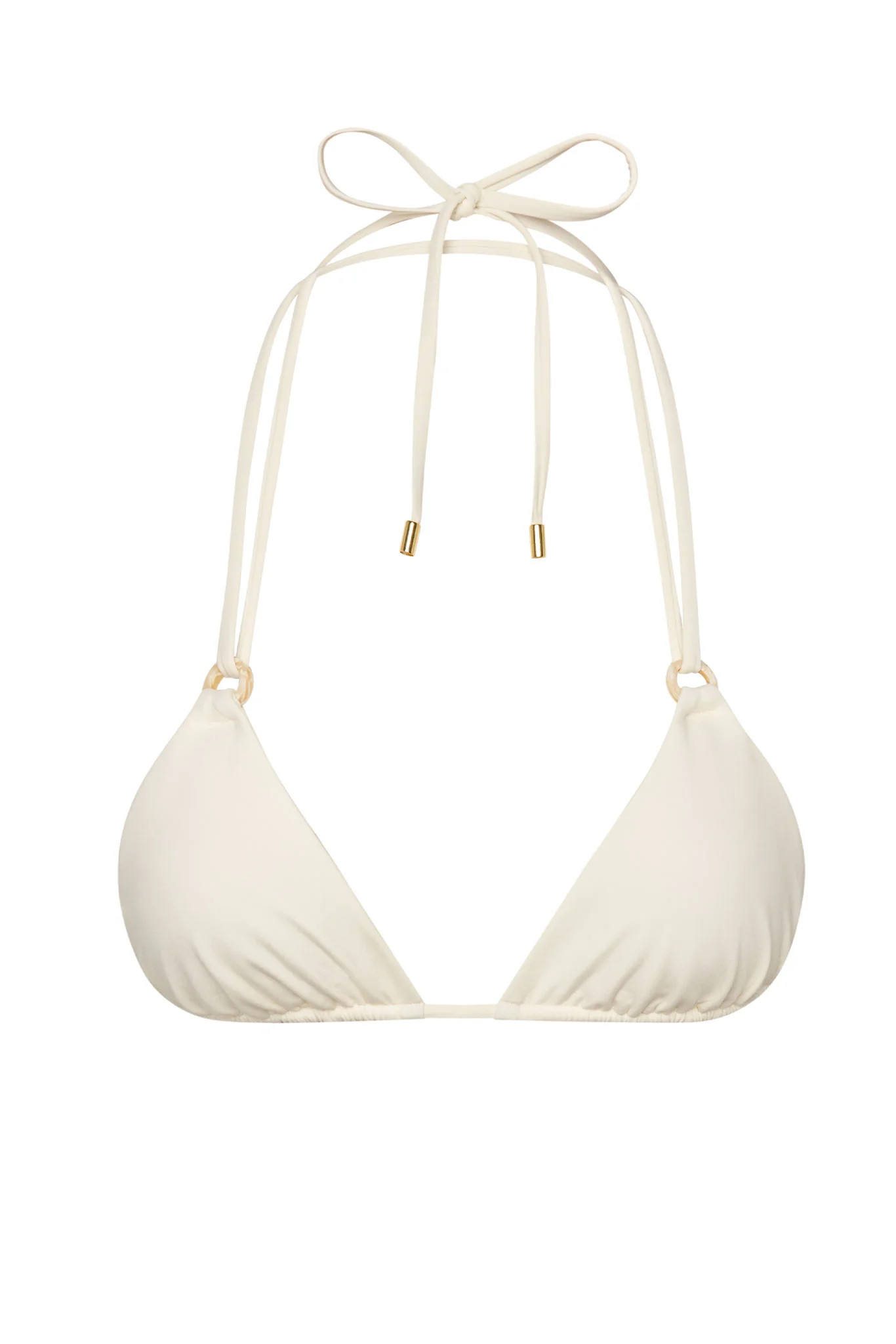 Hanalei Top - Ivory w/ Pearl Ring | Monday Swimwear