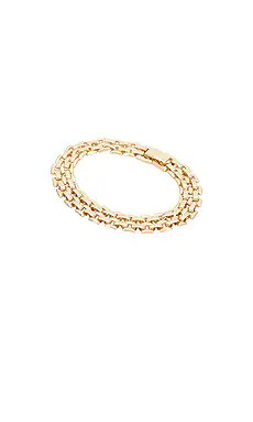 Alexa Leigh Watch Link Bracelet in Yellow Gold from Revolve.com | Revolve Clothing (Global)