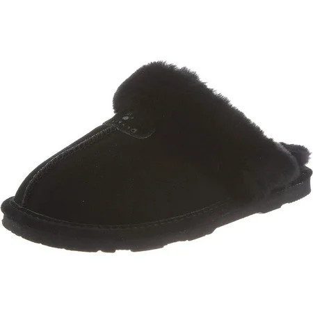 BEARPAW Women s Loki II Slide Slipper Black Suede 7.5 M US | Walmart (US)