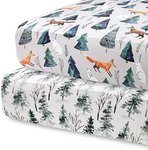 Pobi Baby - 2 Pack Premium Fitted Crib Sheets for Standard Crib Mattress - Ultra-Soft Cotton Blen... | Amazon (US)