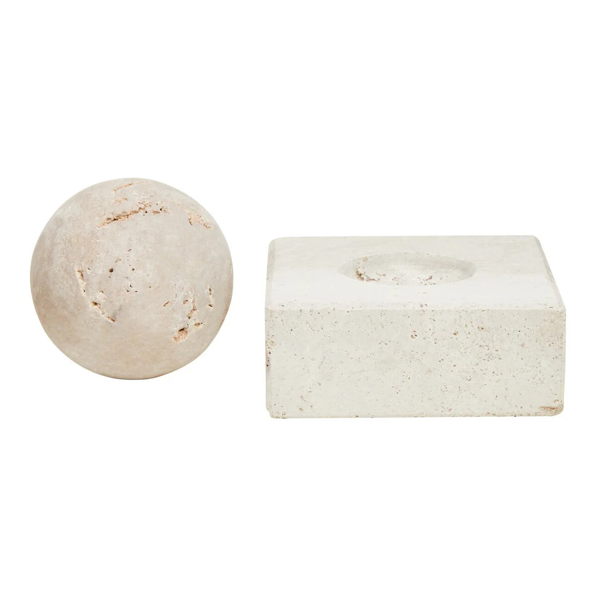 Olivia's Tibor Travertine Sculpture | Olivia's