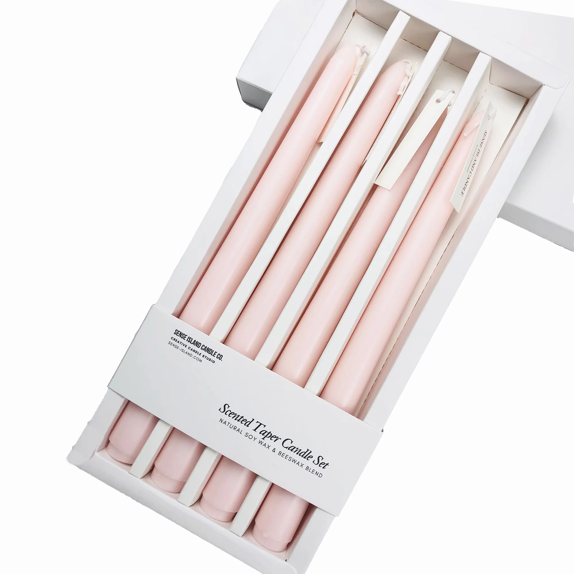 Taper Candles 10'' Colored Candle Sticks Set of 4 | Rose Scented, Natural Soy Wax | Home Decor Ki... | Walmart (US)