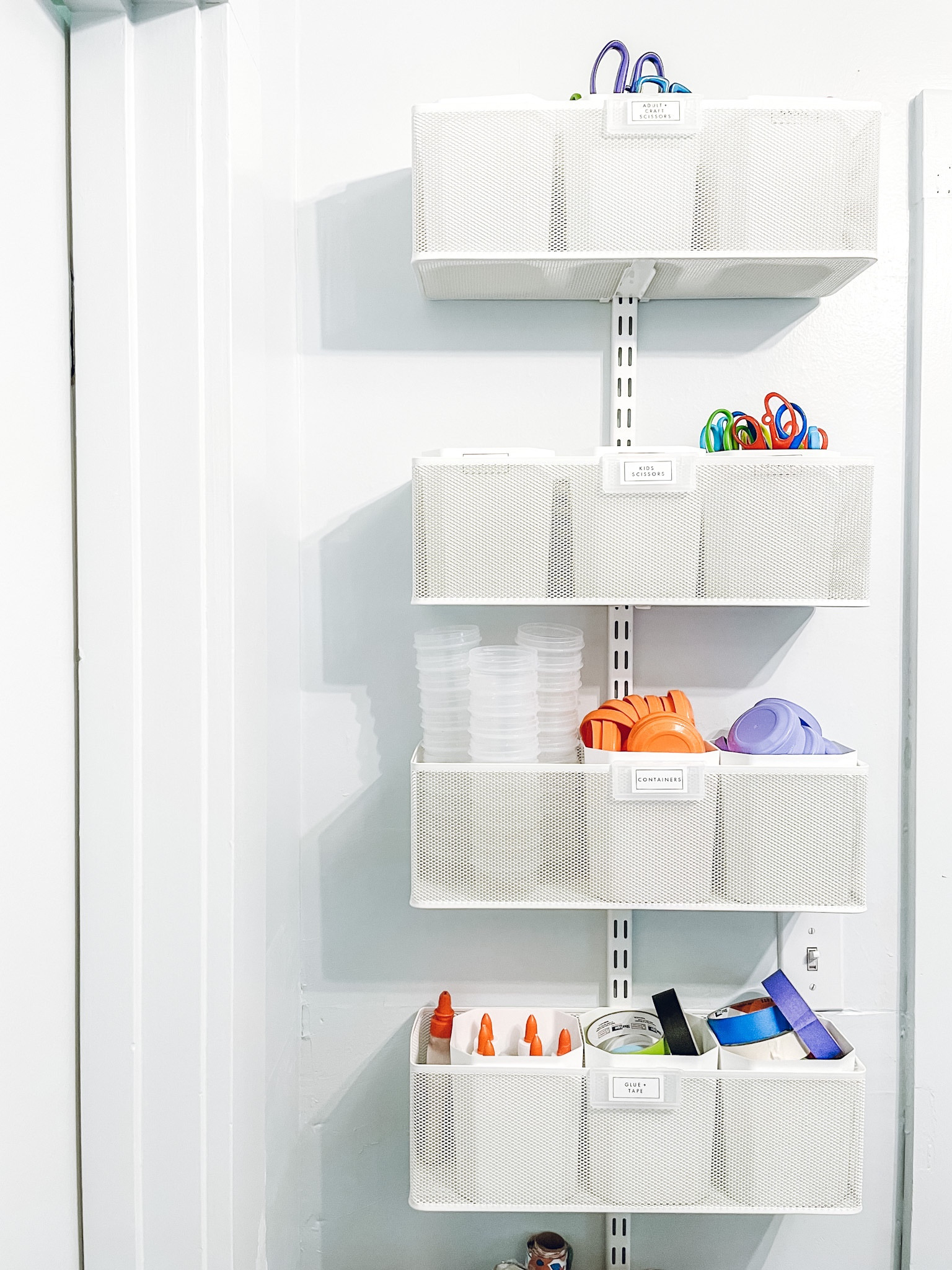 Arts + crafts organization. Elfa Utility Large Wire Over The Door Rack. SmartStore Tall SmartStore Insert. Amazon martol Multi-Use Paint Brush Basin✨

#LTKhome #LTKkids #LTKfamily