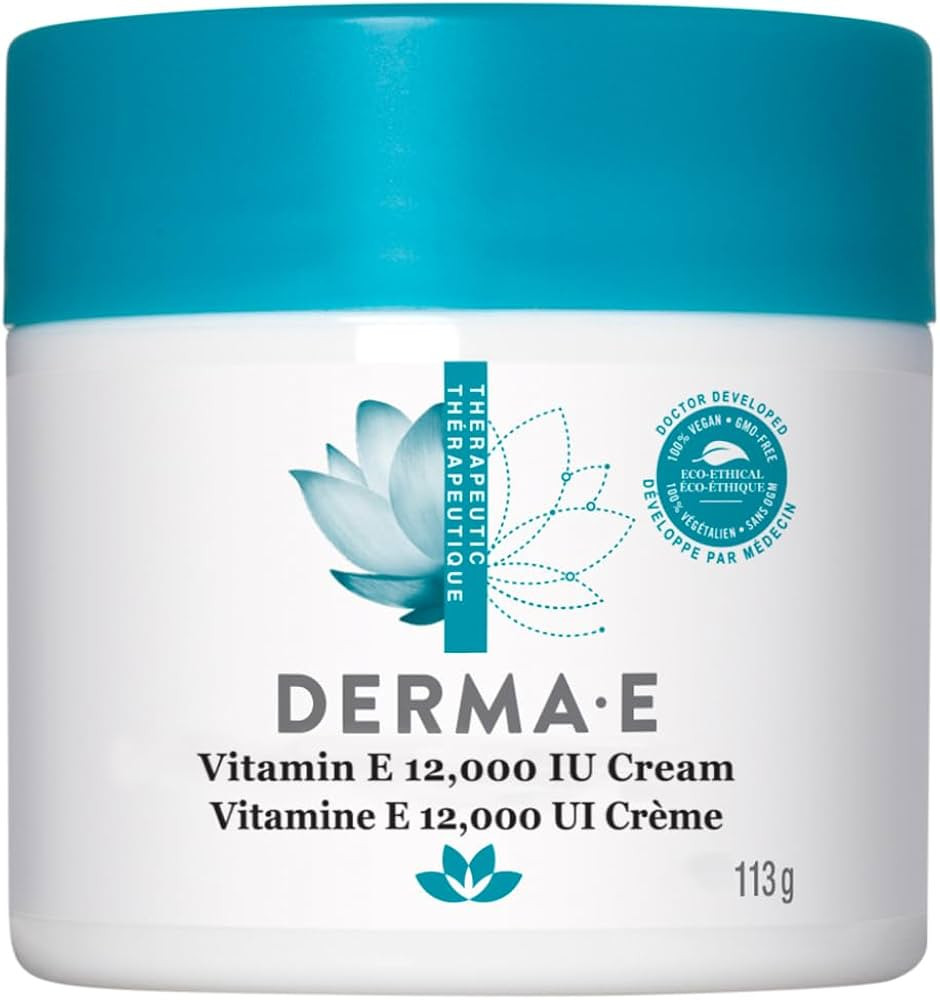 Derma E Vitamin E 12,000 IU Cream – Moisturizer for Face and Body – Multi-purpose Face Cream,... | Amazon (US)