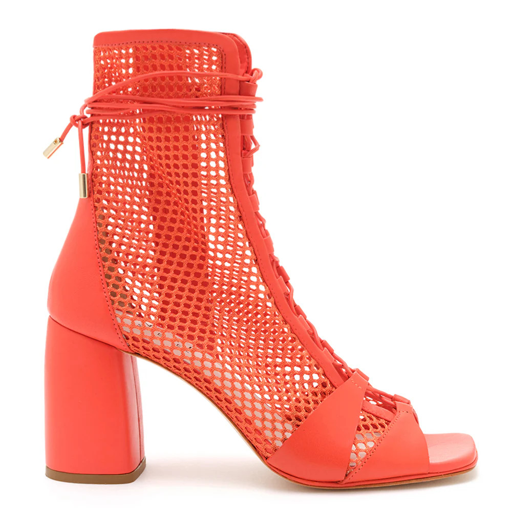 Romi Mesh Heel Boot With Open Toe | DANIELLA SHEVEL