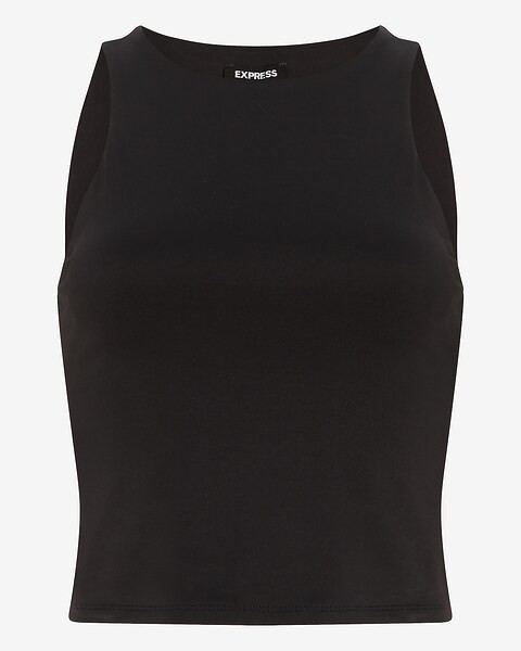 Body Contour Matte High Neck Cropped Tank | Express