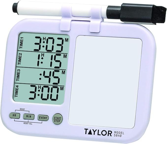 Taylor Precision Products (Regular) Taylor Four-Event Digital Timer with Whiteboard for School, L... | Amazon (US)