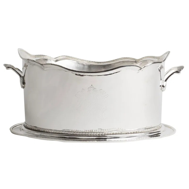 INCREDIBLE SILVER PLANTER/BEVERAGE TUB | Wayfair North America