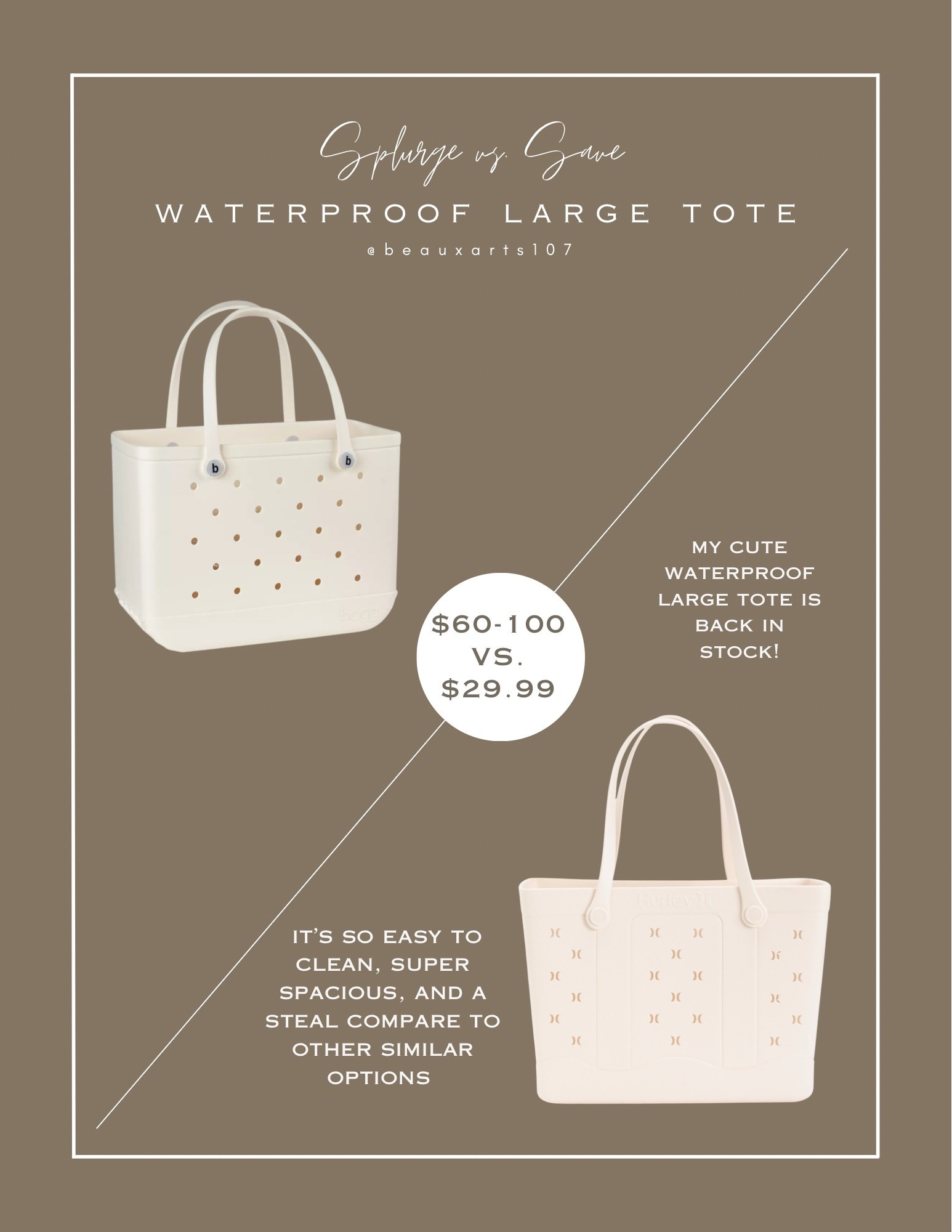 Hurry and get my super cute waterproof large tote for your family outings! 

#LTKFindsUnder50 #LTKHome #LTKSaleAlert