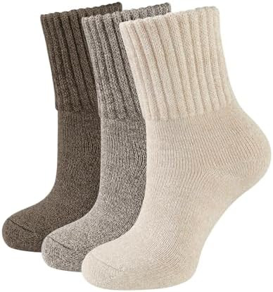 CLOSEMATE Womens Thick Full Cushioned Thermal Warm Boot Socks for Winter 3 Pairs | Amazon (US)
