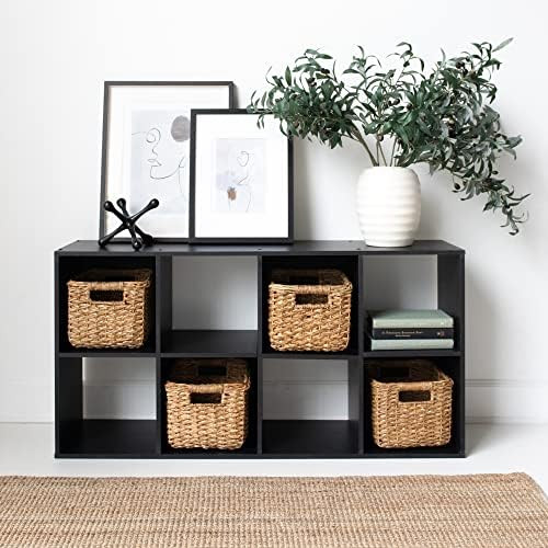 Signature Design by Ashley Langdrew 8 Cube Storage Organizer or Bookcase, Black | Amazon (US)
