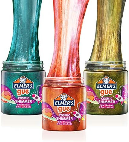 Amazon.com: Elmer's GUE Premade Slime, Cosmic Shimmer Glitter Slime, Variety Pack, 3 Count : Toys... | Amazon (US)