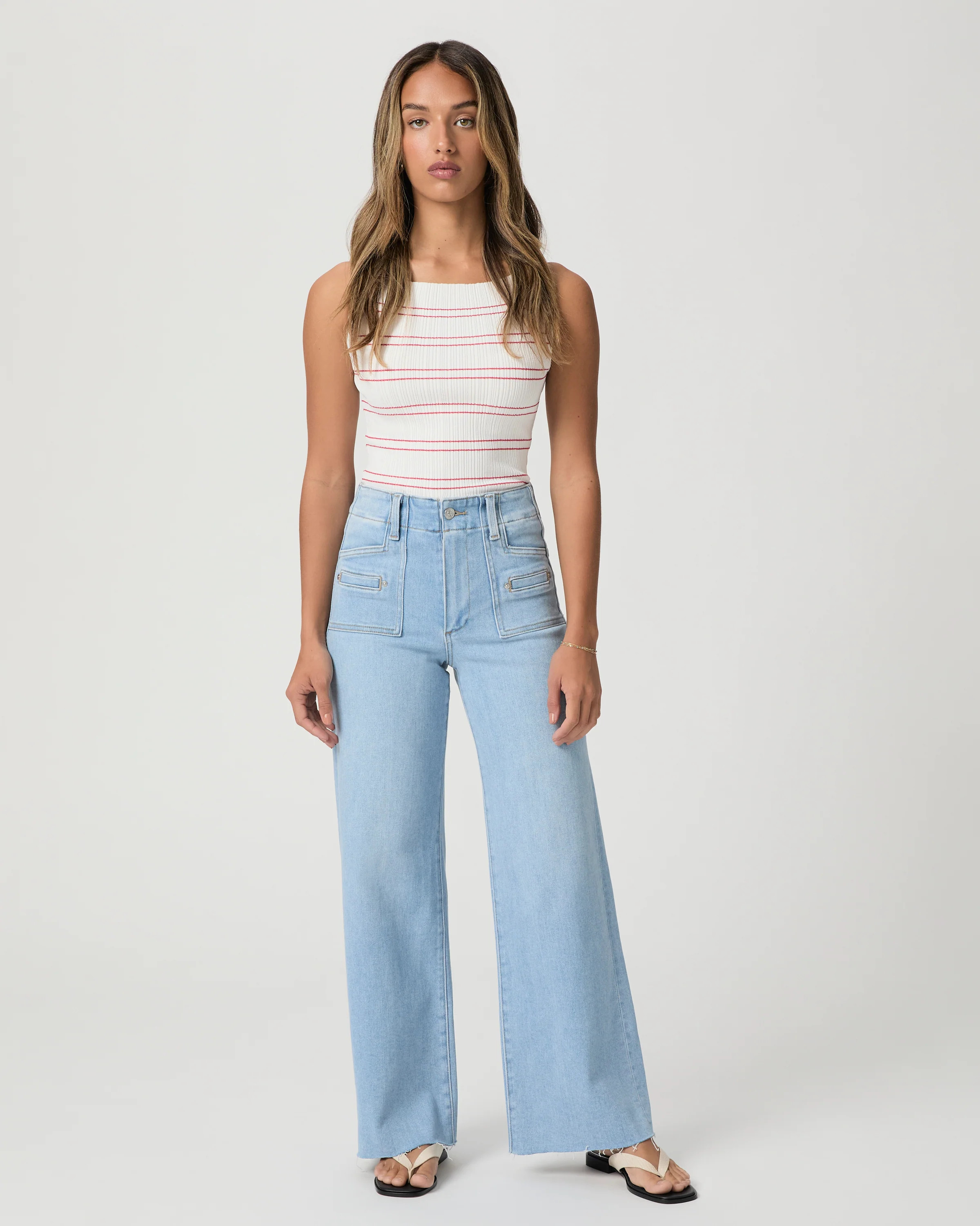 Anessa Petite 29" Wide Leg Jean | Paige