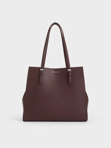 Sansa Tote Bag
    
         - Plum | Charles & Keith US