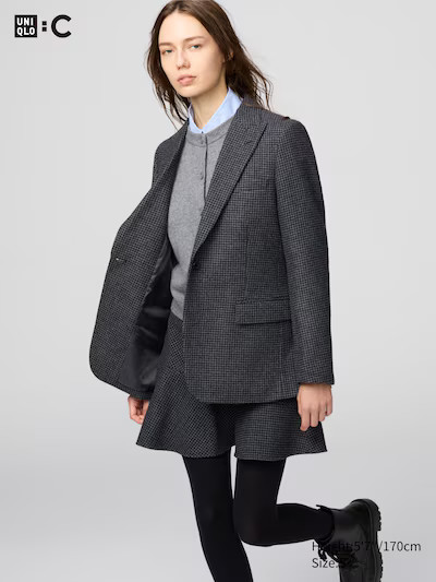 Tweed Tailored Jacket | UNIQLO (UK)