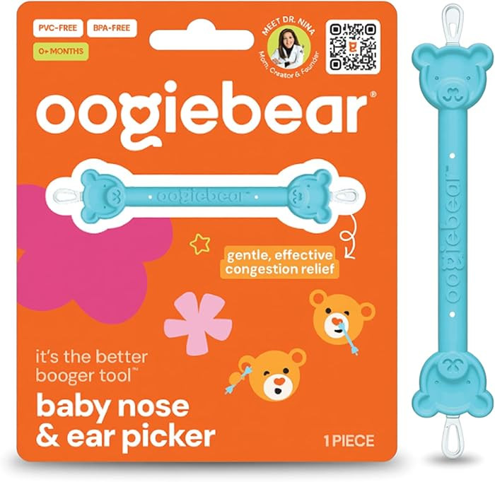 oogiebear Baby Nose & Ear Picker, Safe Booger Remover Tool, 1 Piece, Blue | Amazon (US)
