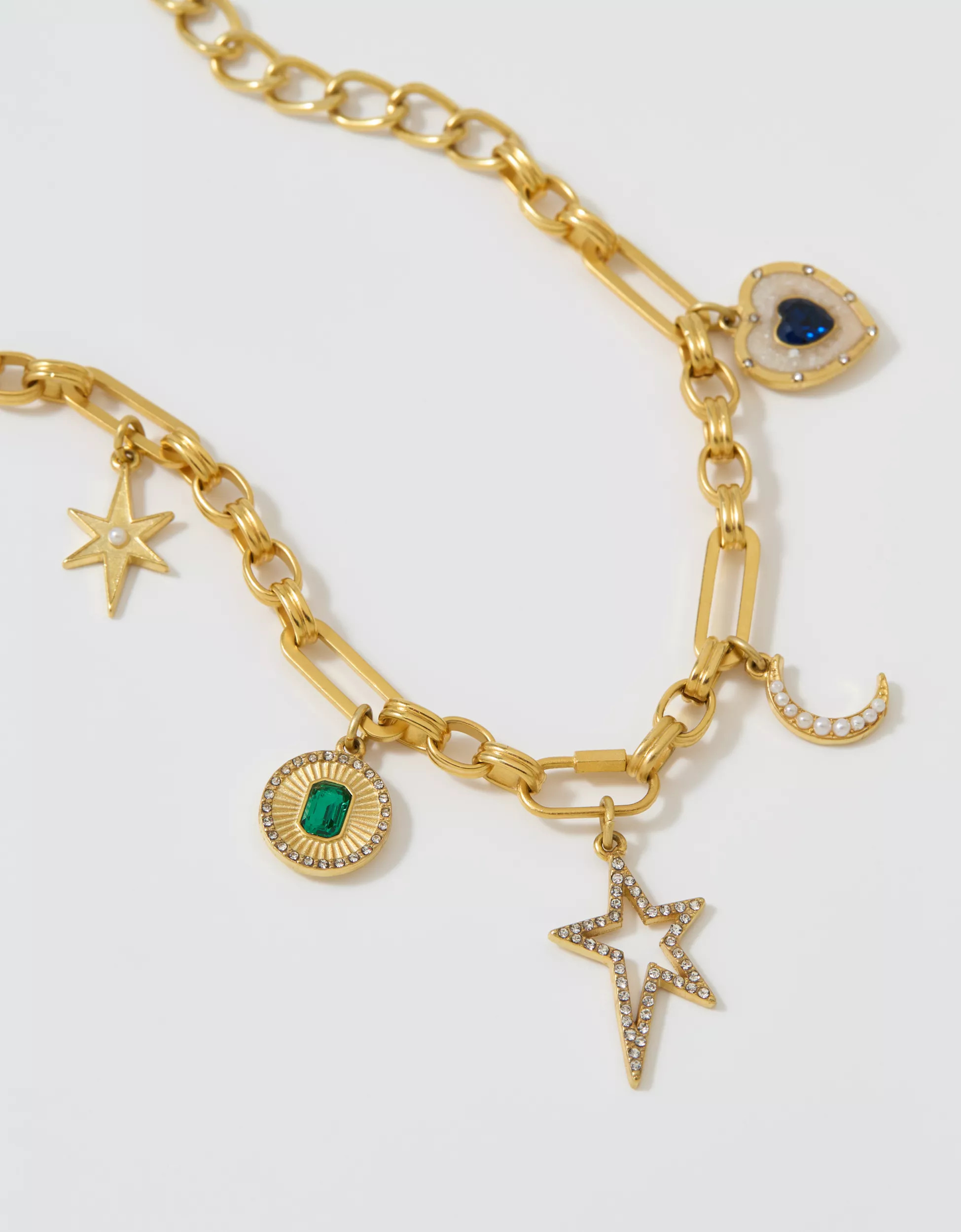 Aerie Chuncky Chain Charm Necklace | Aerie