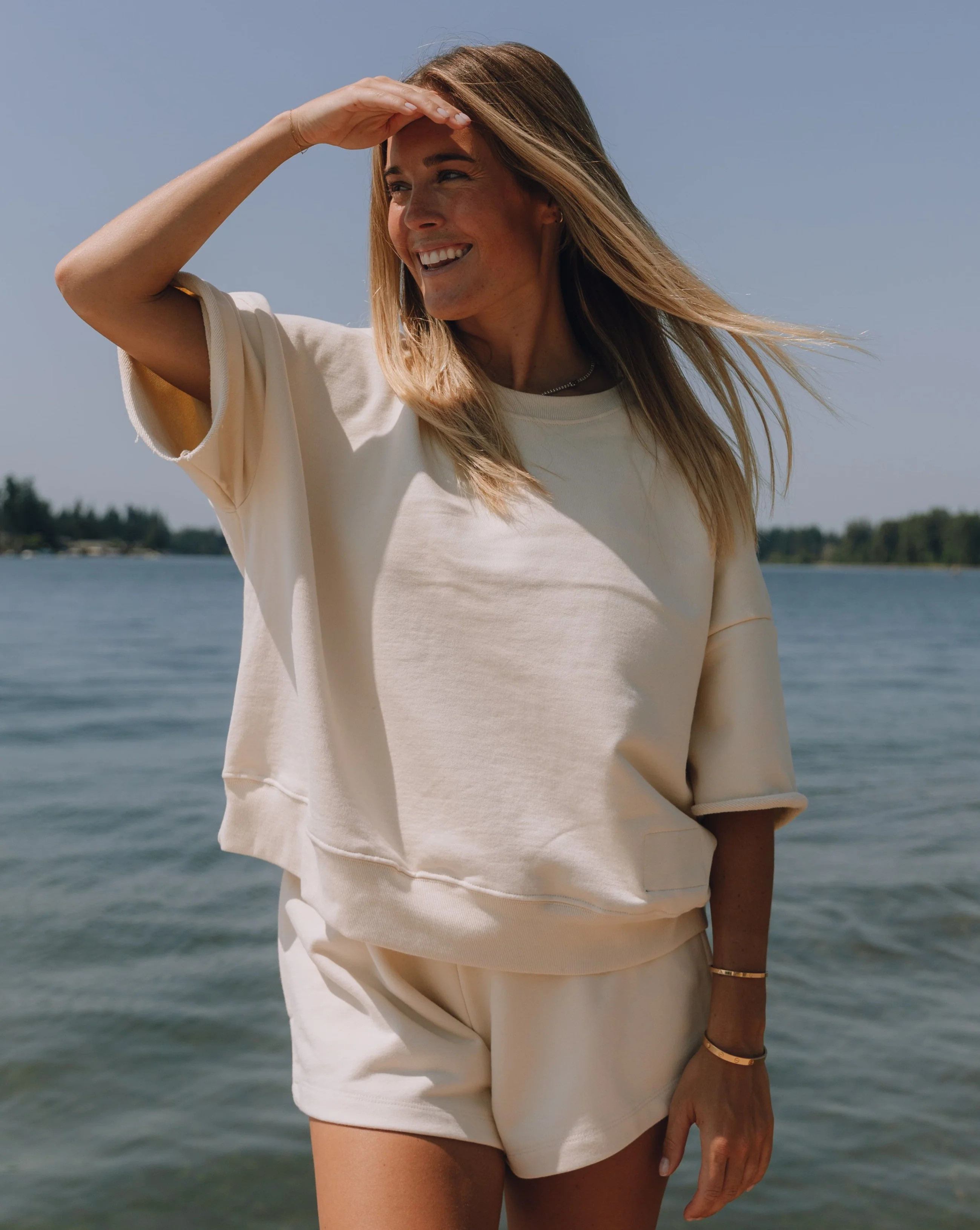 Cropped Sleeve Crew | Daily Drills