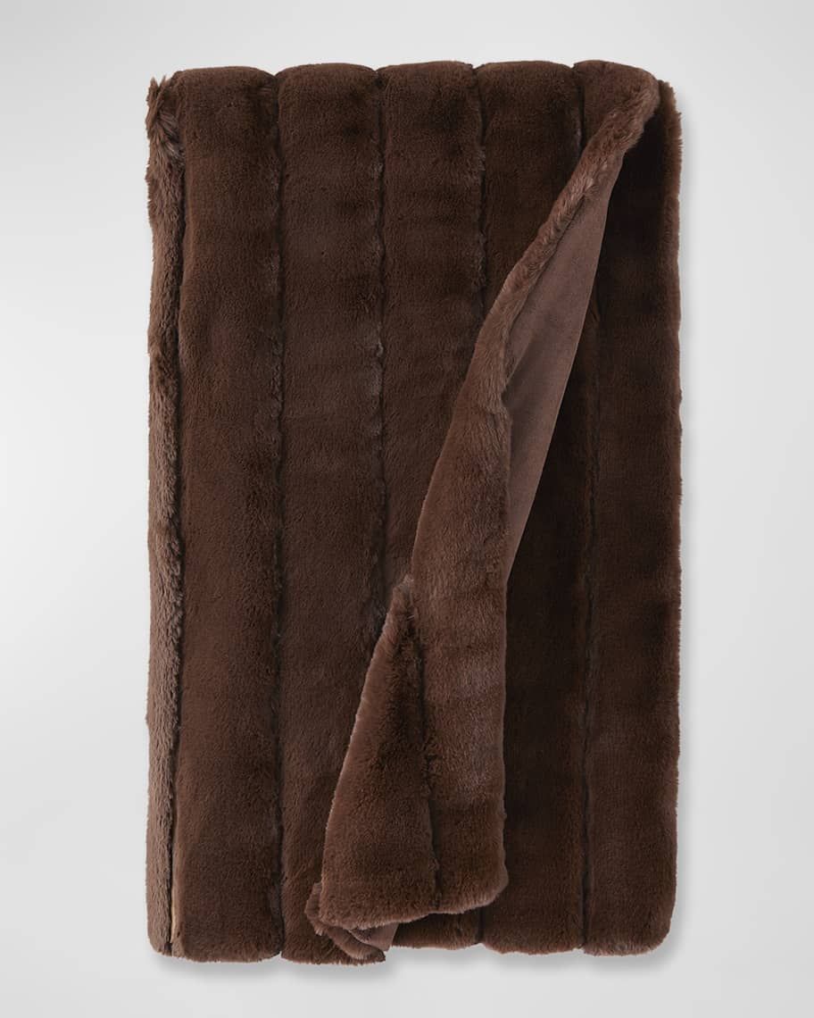 Fabulous Furs Posh Faux-Fur Throw Blanket | Neiman Marcus