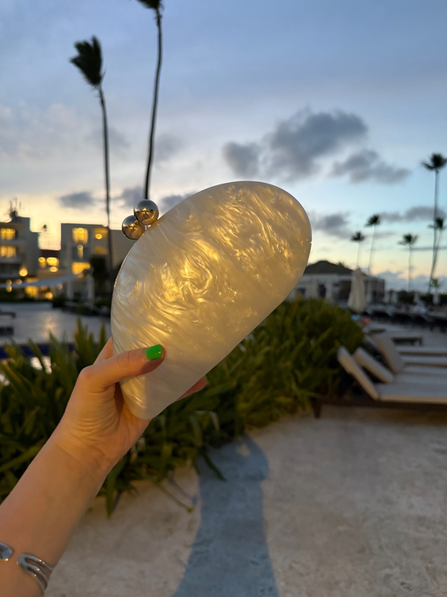 Perfect vacation clutch or purse! It comes with a chain as well!

#Vacation 
#VacationOutfit 
#SpringBreak 
#SpringBreakOutfit 
#AmazonFind
#Purse 
#Clutch 
#ShellClutch 
#Resortwear

#LTKItBag #LTKTravel #LTKFindsUnder50