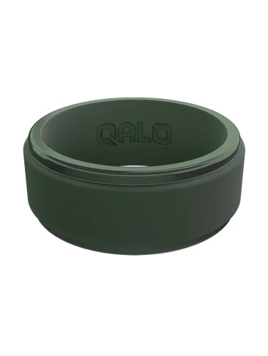 Men's Polished Step Edge Silicone Ring | QALO