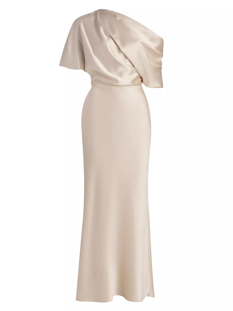 Satin One-Shoulder Gown | Saks Fifth Avenue