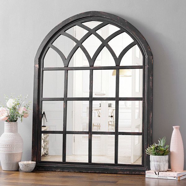 Sadie Black Arch Wall Mirror | Kirklands | Kirkland's Home