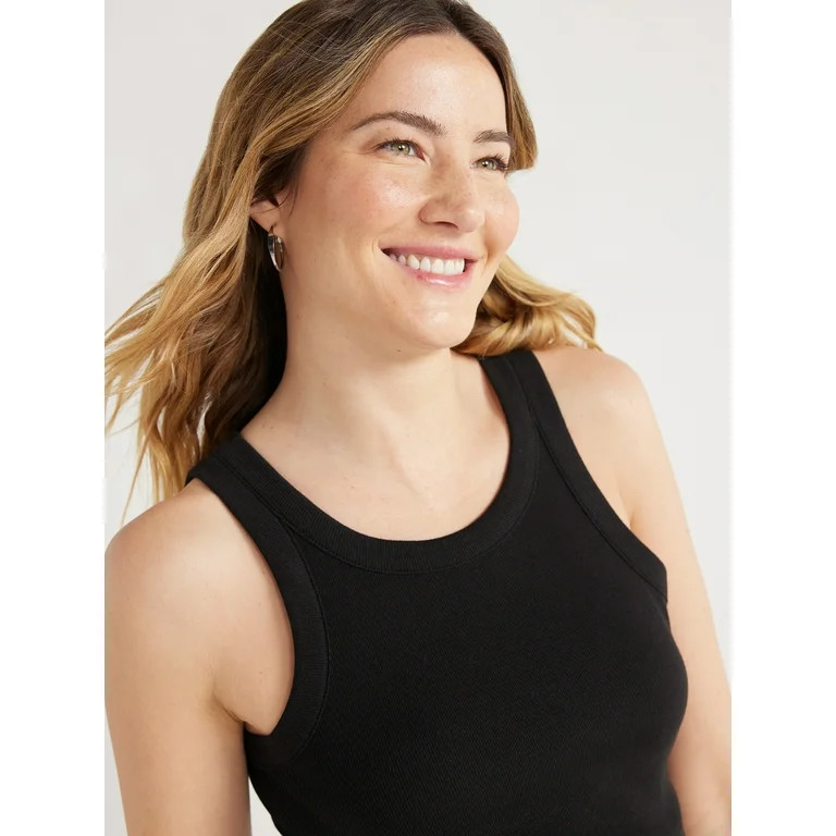 Free Assembly Women’s Cut Away Tank Top, Sizes XS-XXL - Walmart.com | Walmart (US)