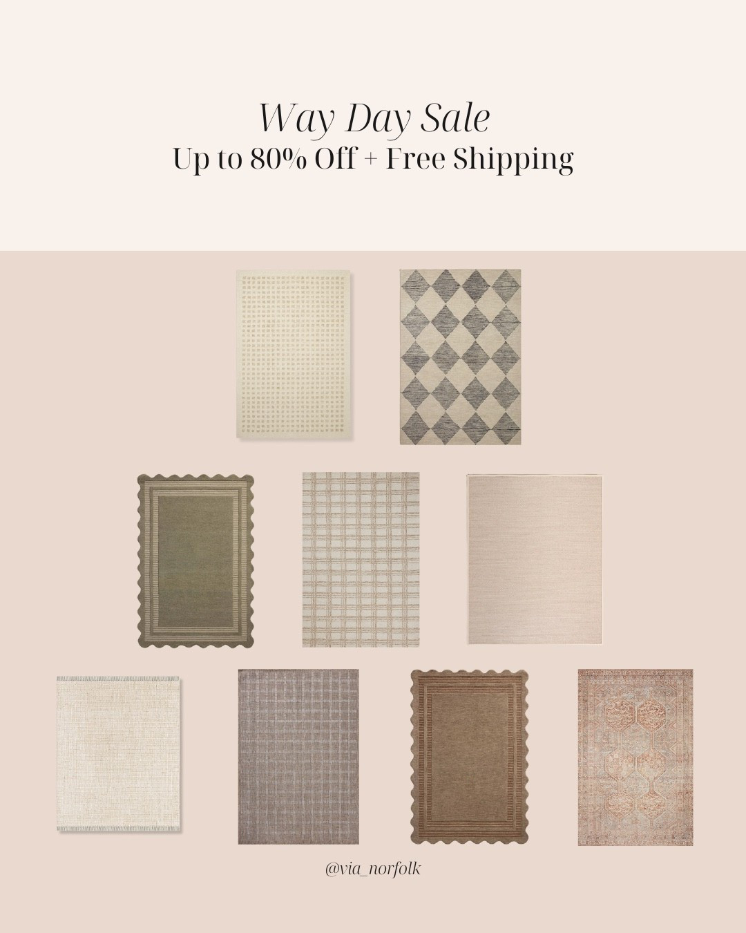 Some of my go-to  rugs currently marked down for Way Day.

#waydaysale #wayfairhome #rugroundup #neutralhome
#homefavorites #interiordesign
#homestyling #cozyminimalism #ltkfinds
#wayfairfinds

#LTKHome #LTKSaleAlert