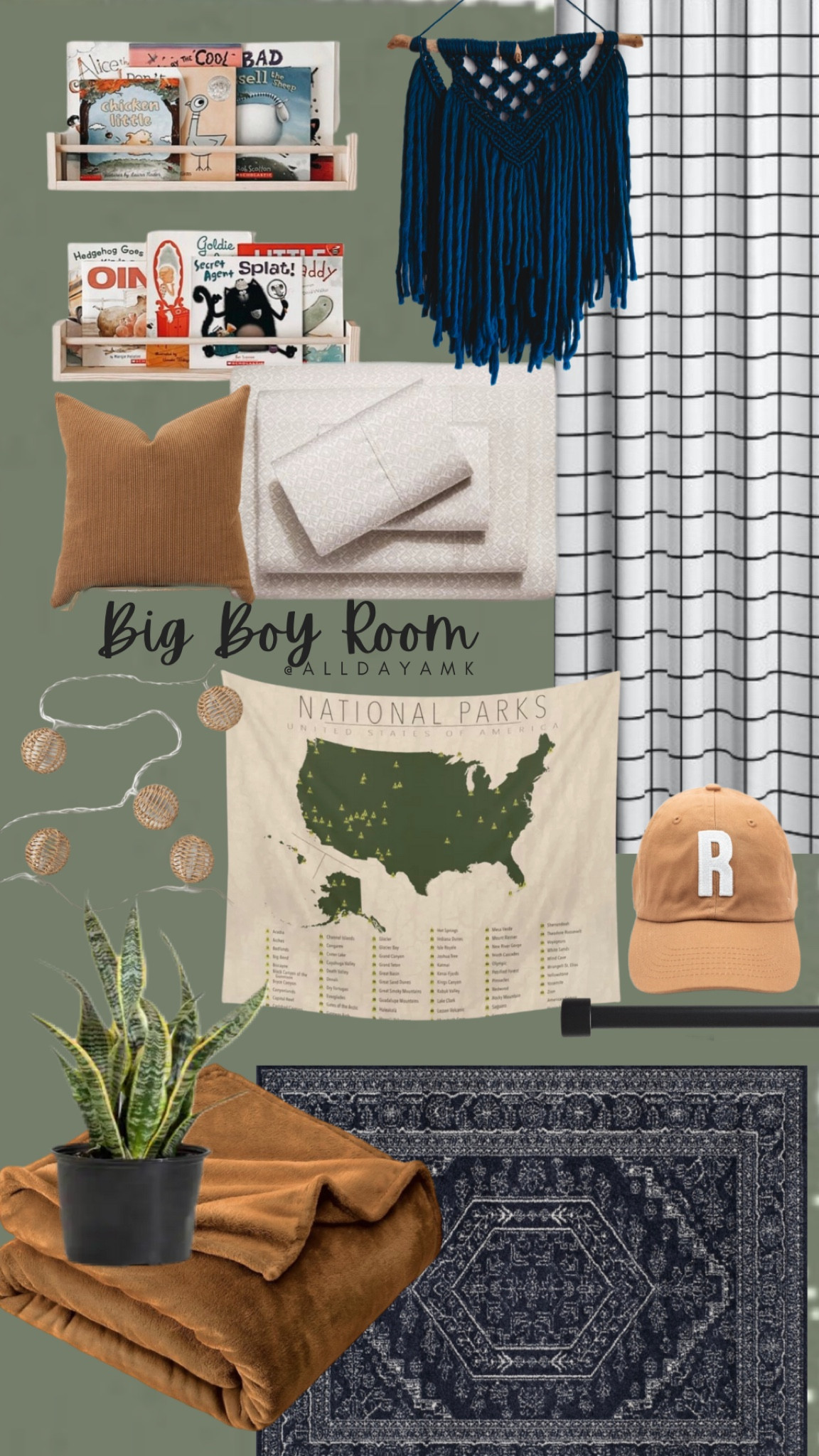 The final board for R’s big boy room! 

#LTKunder100 #LTKhome #LTKkids