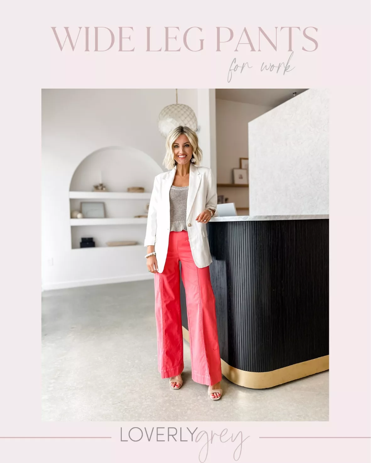 How to Style Wide-Leg Pants for Work - Loverly Grey