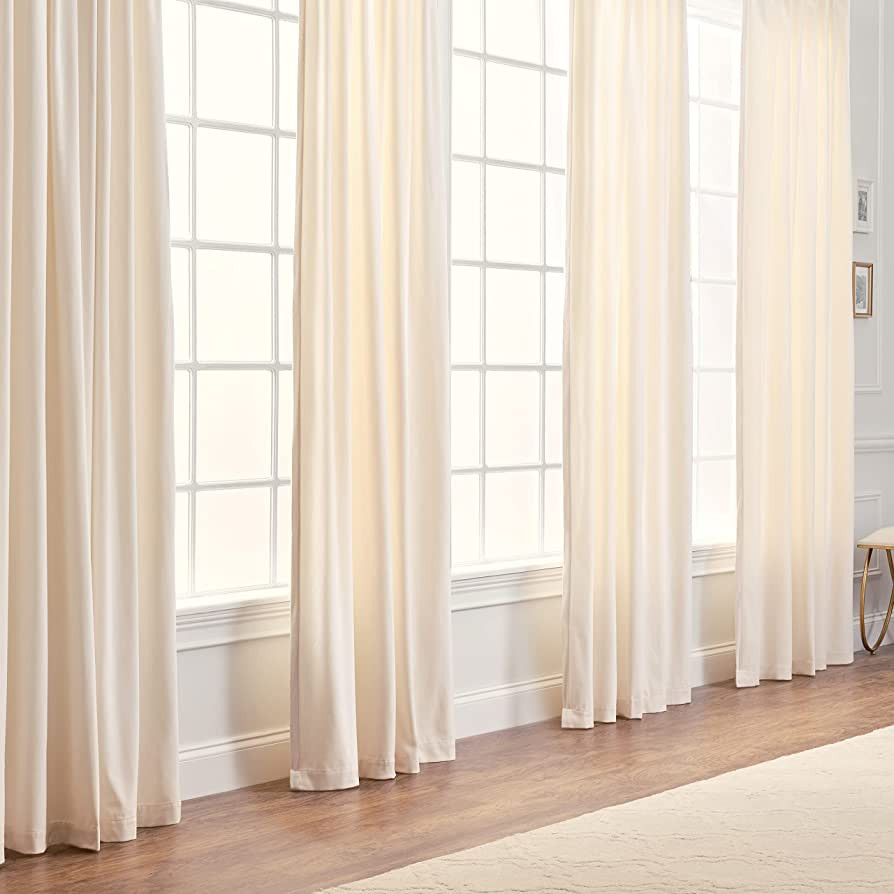 Chanasya Solid Velvet Curtains - Classy and Solid Drapes for Living Room or Bedroom - 52" x 108" ... | Amazon (US)