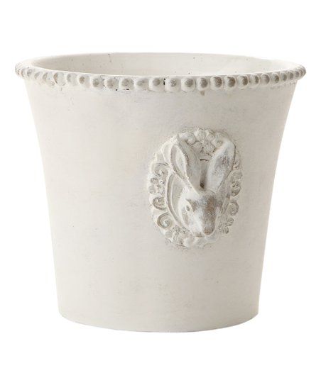 White Rabbit Large Ceramic Cachepot | Zulily