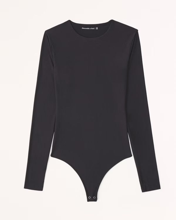 Soft Matte Seamless Long-Sleeve Crew Bodysuit | Abercrombie & Fitch (US)