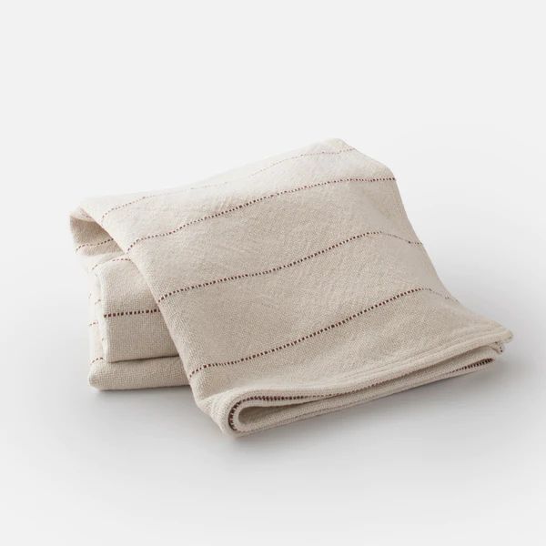 Cotton Pinstripe Throw | Schoolhouse