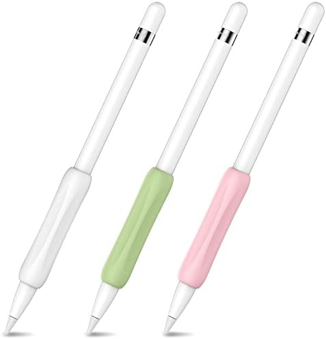 AhaStyle 3 Pack Apple Pencil Grips Ergonomic Silicone Holder Sleeve Compatible with Apple Pencil 1st | Amazon (US)