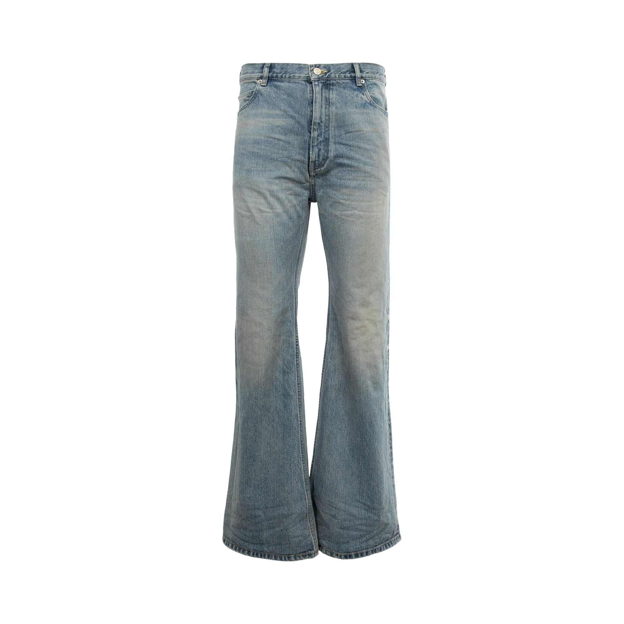 Buy Balenciaga Flared Pants 'Outback Blue' - 790405 TQW55 6379 | GOAT | GOAT