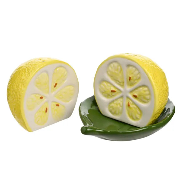 Hestia Lemon Salt and Pepper Shakers | Dunelm