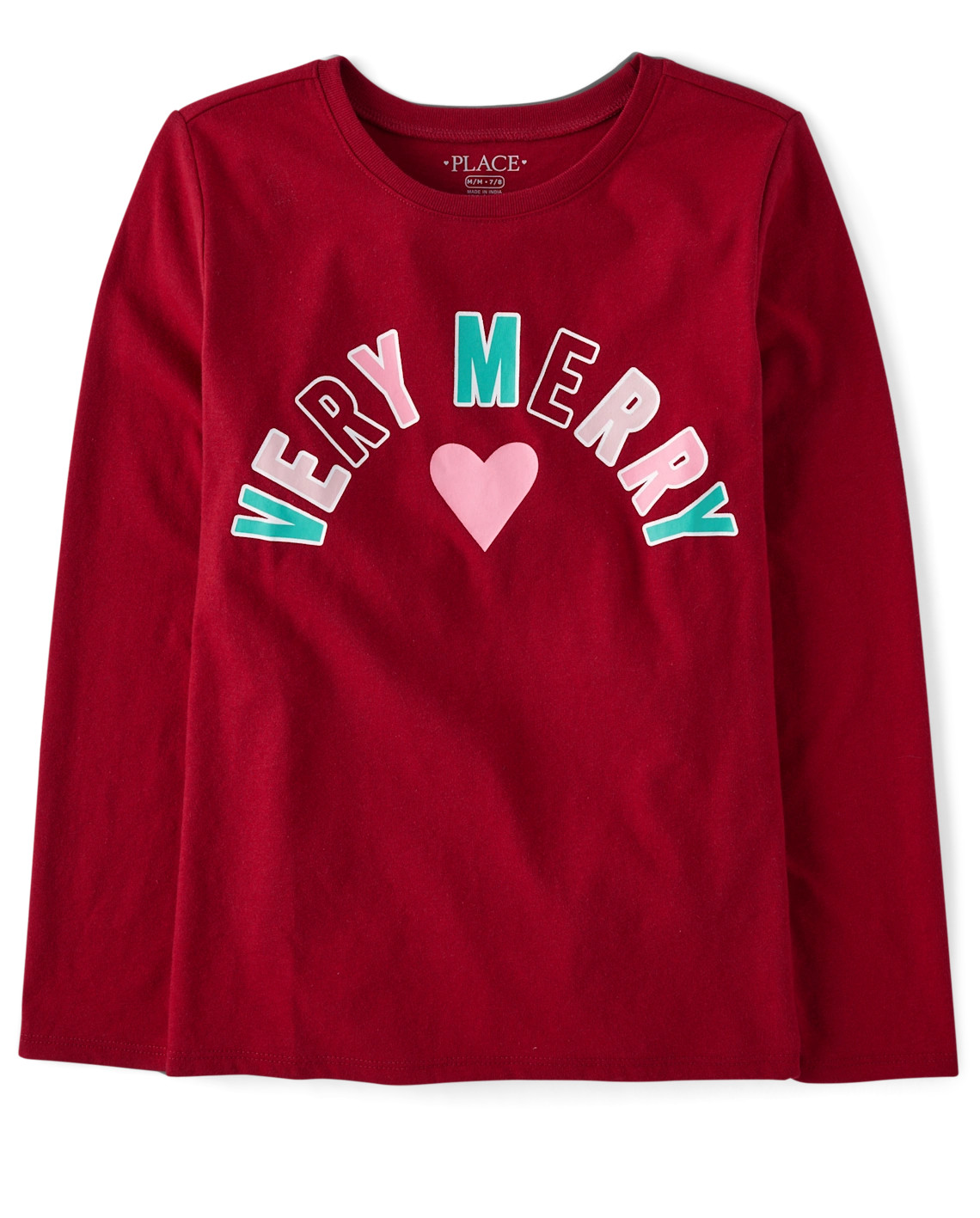 Girls Very Merry Christmas Graphic Tee - red | The Children's Place