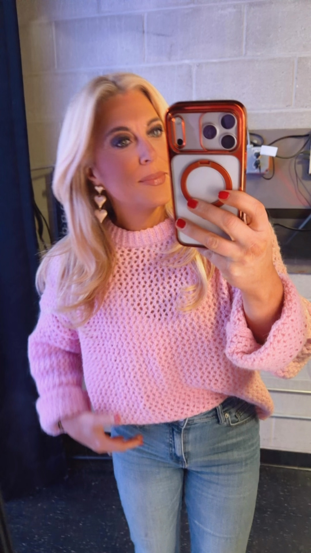 Wearing PINK 🩷 today for honoring remarkable today on set!! 

#LTKootd