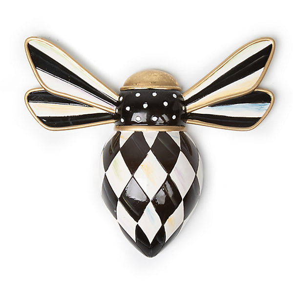 MacKenzie-Childs Courtly Check Bee Wall Decor | MacKenzie-Childs