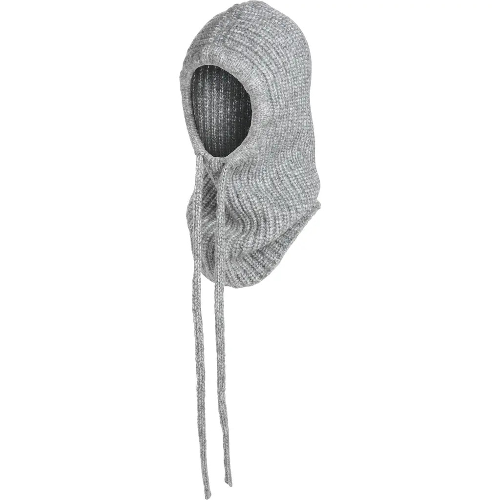Topshop Hero Rib Balaclava in Grey at Nordstrom | Nordstrom