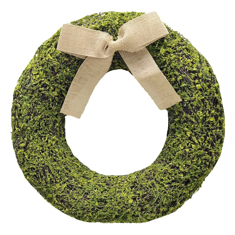 Moss Wreath, 18" | At Home